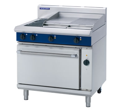 Blue seal E56B electric cooking range with convection oven and griddle